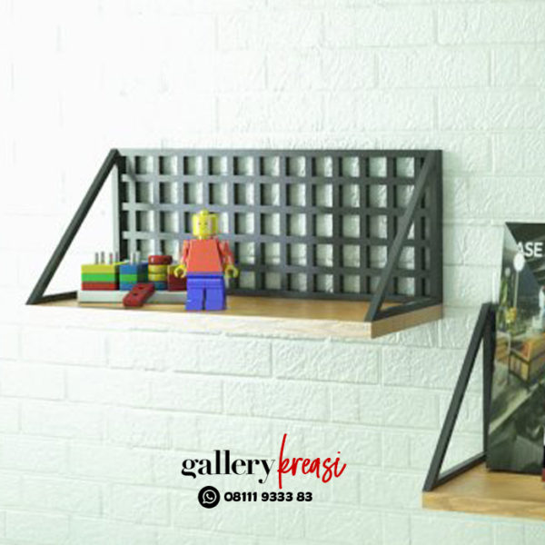 Rak Dinding Minimalis Ukuran : P.60 cm L. 20 cm T. 20 cm